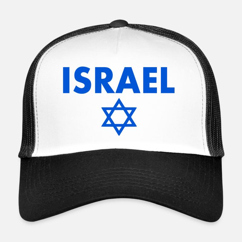 Israel - Trucker Cap - Weiß/Schwarz