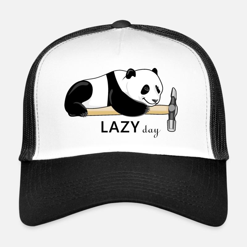 Lazy panda. Lazy day Trucker Cap
