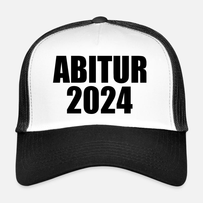 Abitur 2024 - Trucker Cap - Weiß/Schwarz