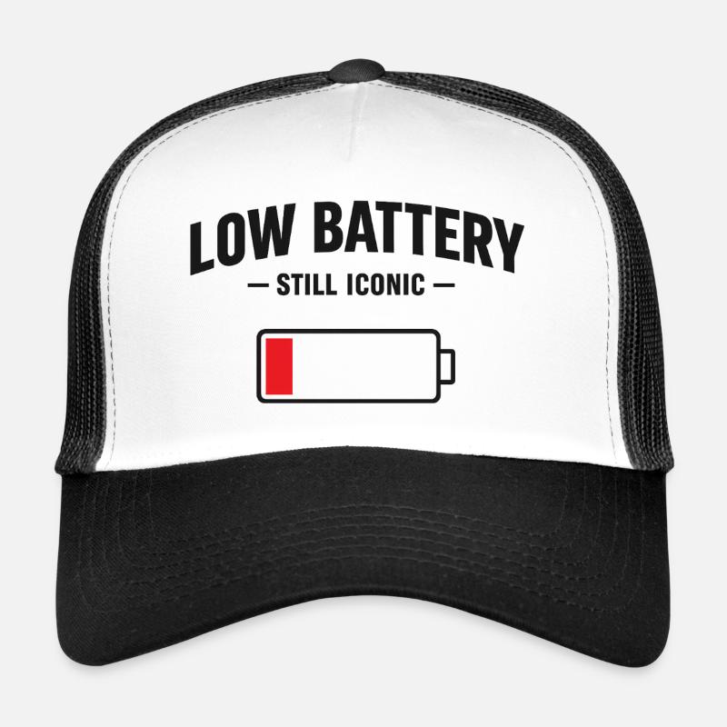 Low Battery Still Iconic - Trucker Cap - white/black