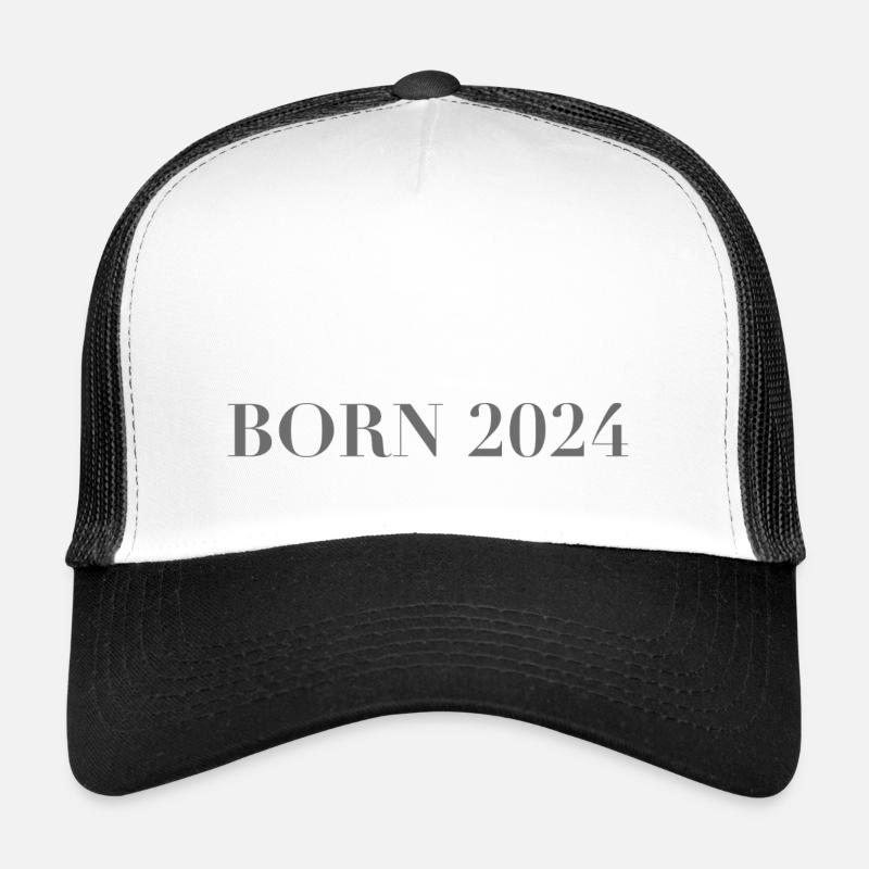 BORN 2024 - Trucker Cap - Weiß/Schwarz