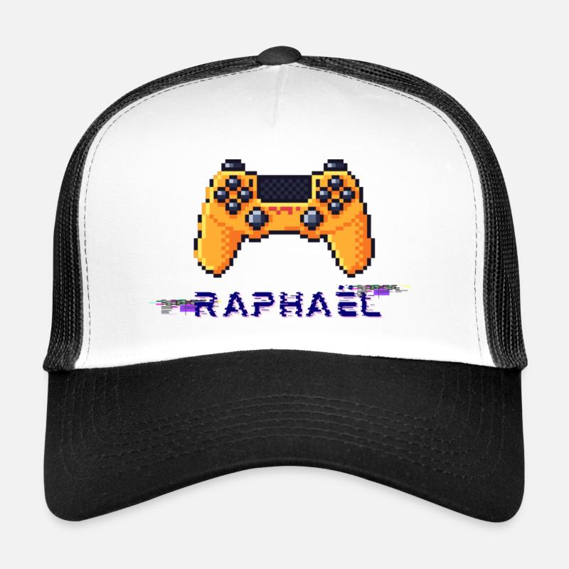 Raphaël - Casquette trucker - blanc/noir