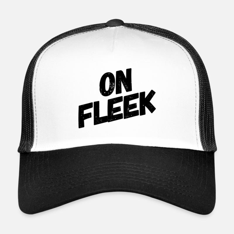 Sur fleek - Casquette trucker  - blanc/noir