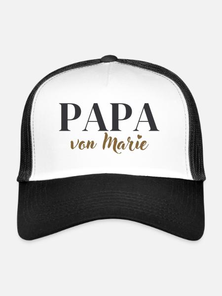PAPA VON MARIE - Trucker Cap - Weiß/Schwarz