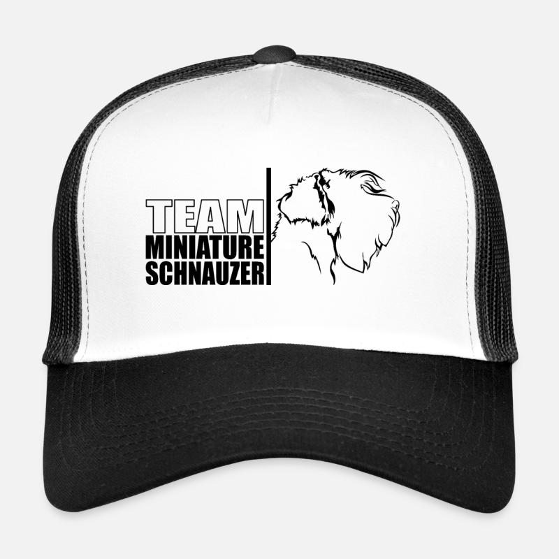 TEAM Schnauzer miniature Chiens Chien Wilsigns - Casquette trucker  - blanc/noir