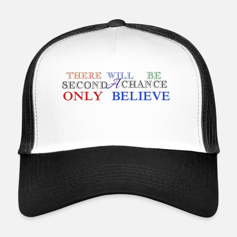 THE IS THE SECOND CHANCE - Casquette trucker - blanc/noir