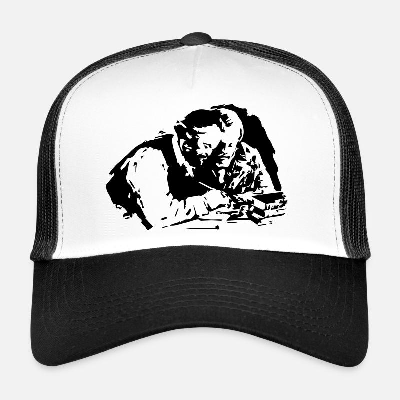 Marx Engels - Trucker Cap - Weiß/Schwarz