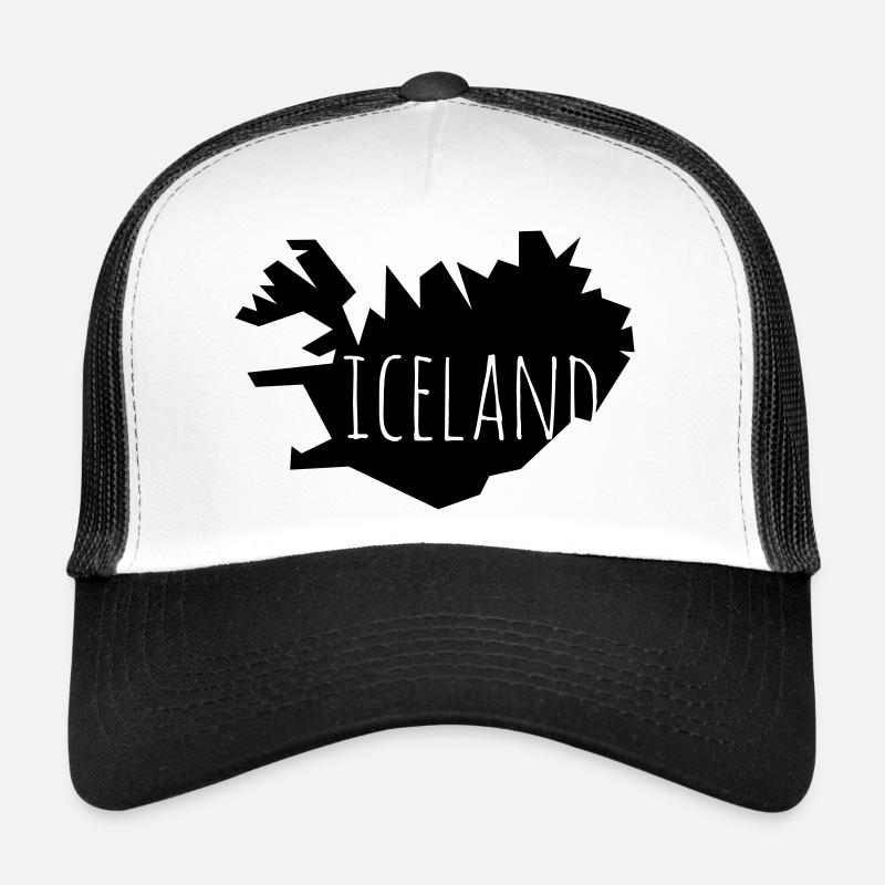 iceland - Trucker Cap - Weiß/Schwarz