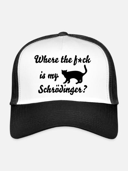 Schrodinger's Cat - Trucker Cap - white/black