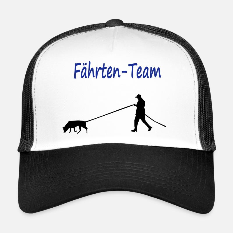 Faehrtenhund_cb - Trucker Cap - Weiß/Schwarz