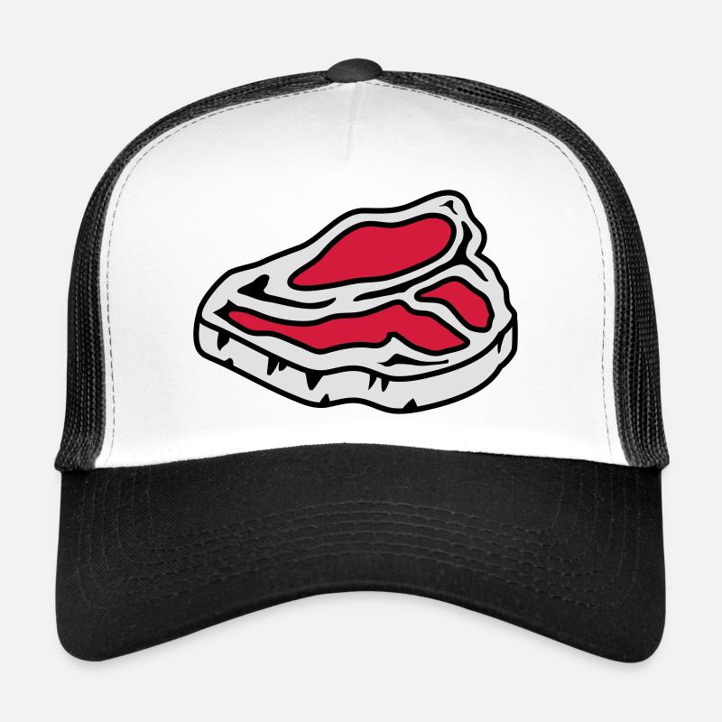 Ein rohes Steak Trucker Cap