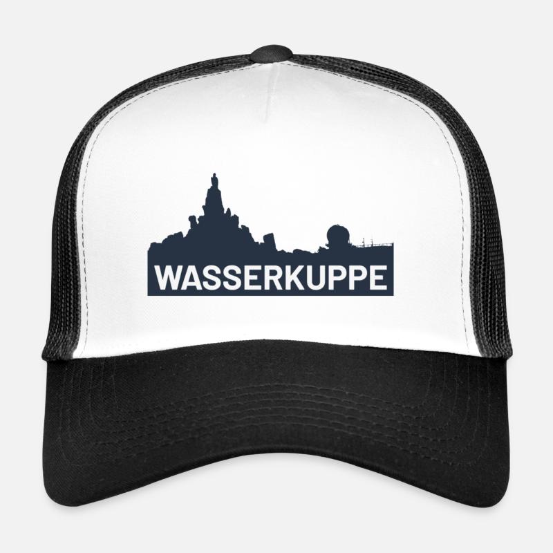 Wasserkuppe Rhön - Trucker Cap - Weiß/Schwarz