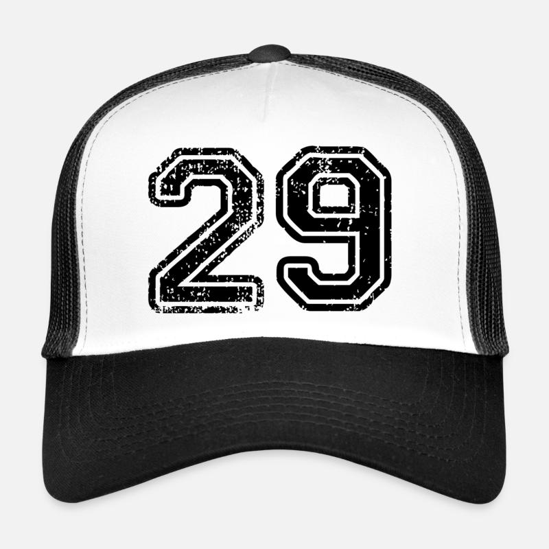 29 - Casquette trucker  - blanc/noir