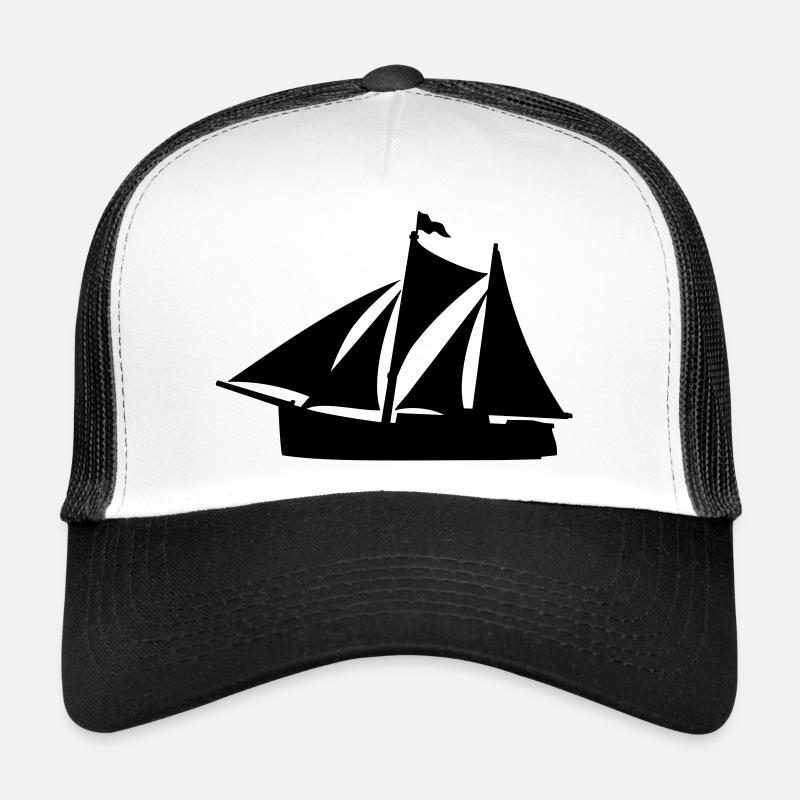 Zweimaster - Trucker Cap - Weiß/Schwarz