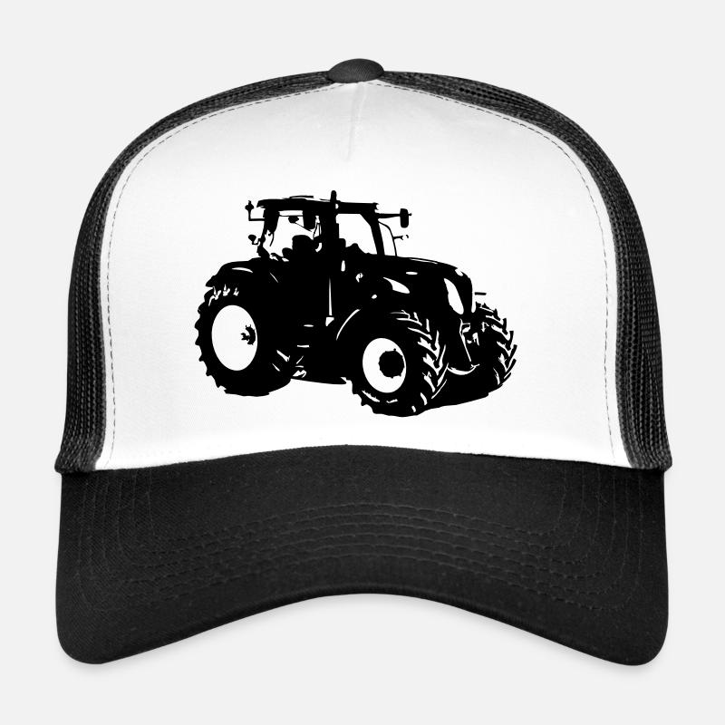 tracteur - Casquette trucker - blanc/noir