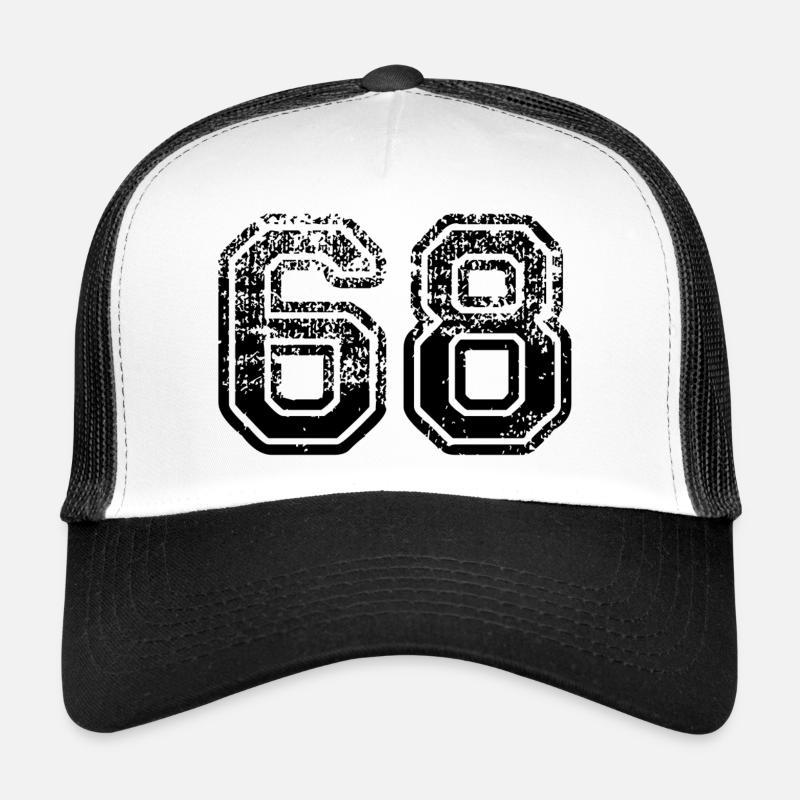 68 - Trucker Cap - white/black