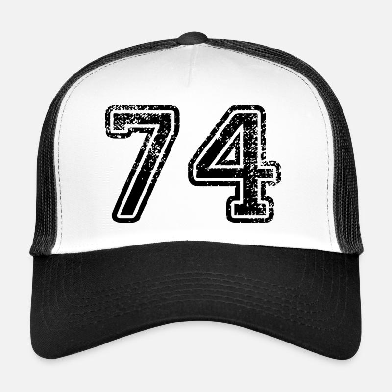 74 - Trucker Cap - Weiß/Schwarz
