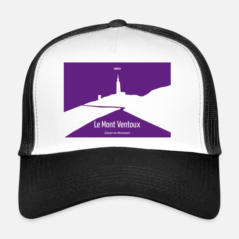 Le Mont Ventoux - Trucker Cap - Weiß/Schwarz
