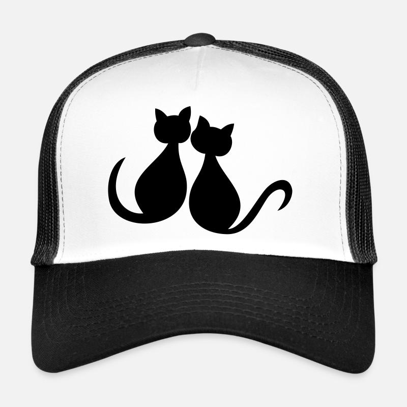 Les chats adorent la Saint-Valentin Casquette trucker 