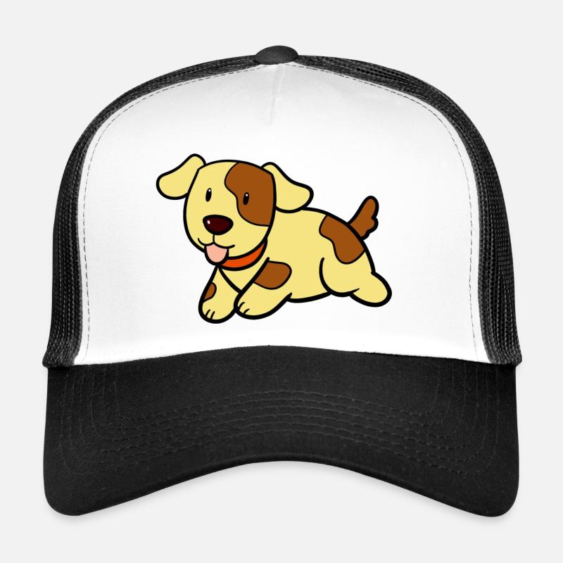 Chien mignon - Casquette trucker  - blanc/noir