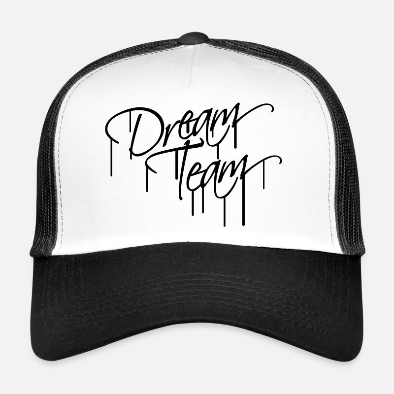 Graffiti Schriftzug Freunde Liebe Paar Pärchen Dre Trucker Cap