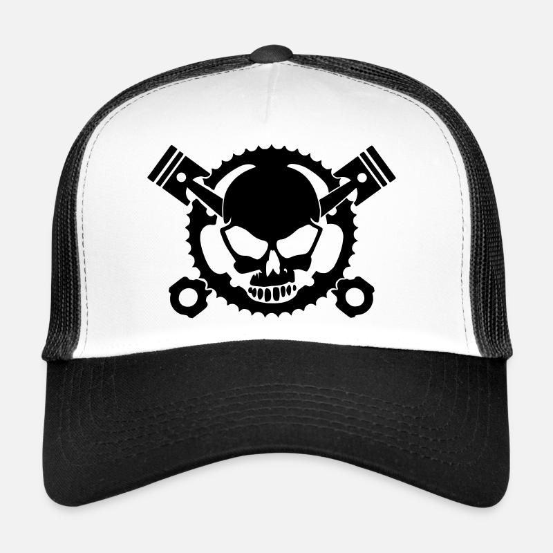 Motocrosshead - Trucker Cap - Weiß/Schwarz