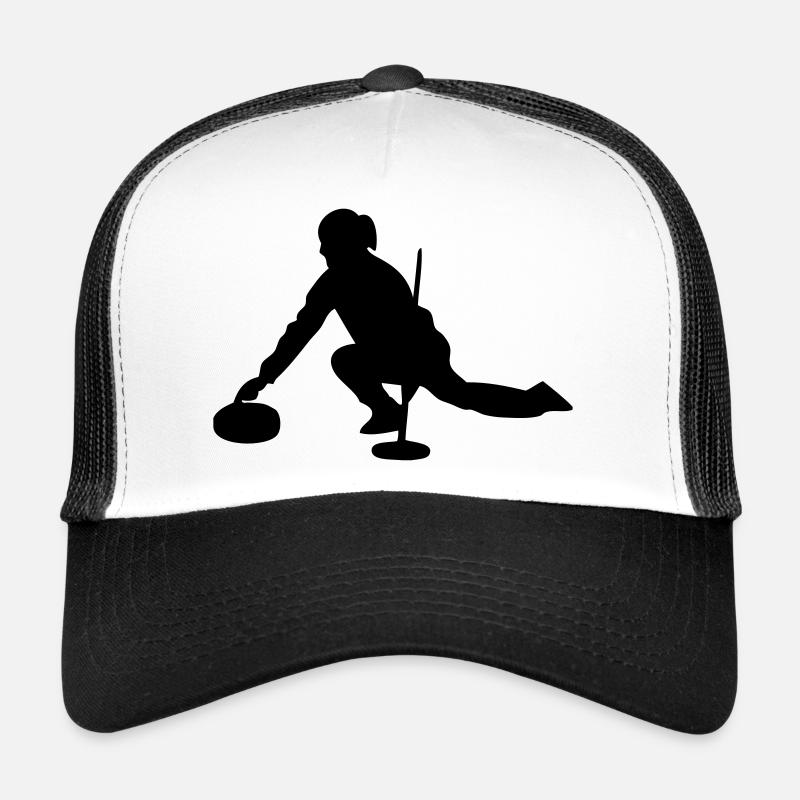 Curling - Trucker Cap - Weiß/Schwarz