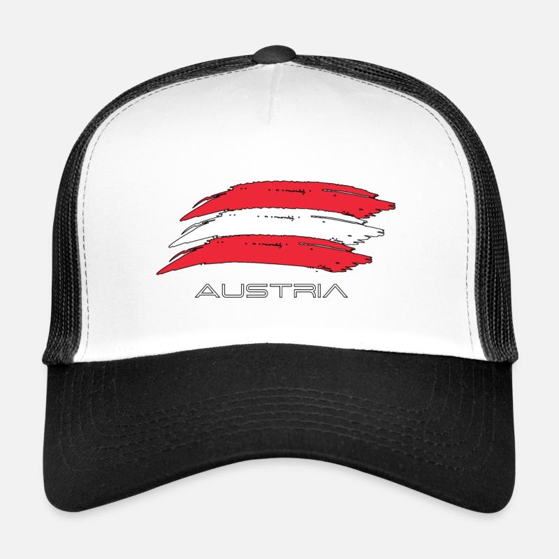 Austria - Trucker Cap - Weiß/Schwarz