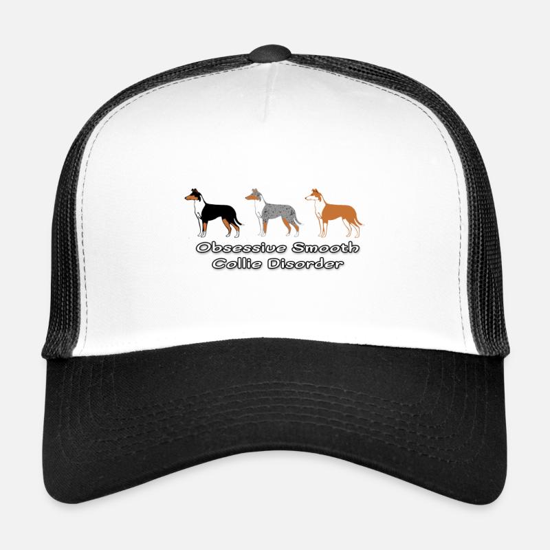 Obsessive Smooth Collie Disorder - Trucker Cap - white/black