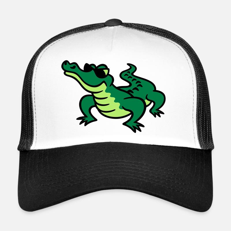 Cool Croc - Casquette trucker  - blanc/noir
