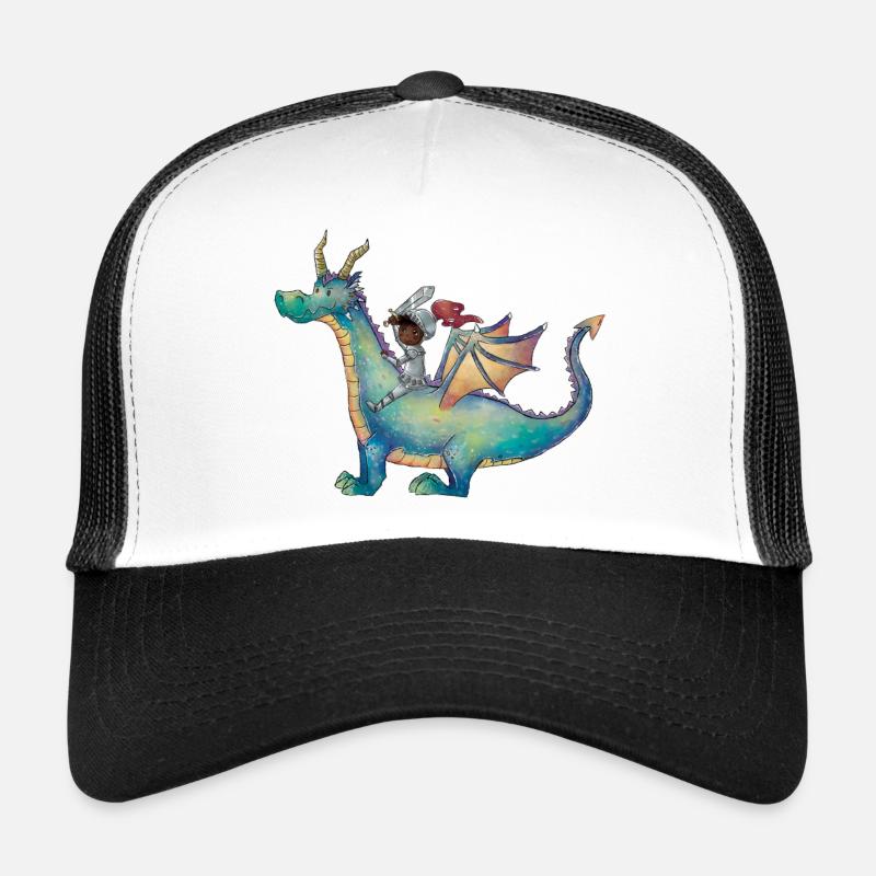 Fille avec dragon dans une aventure magique Casquette trucker 