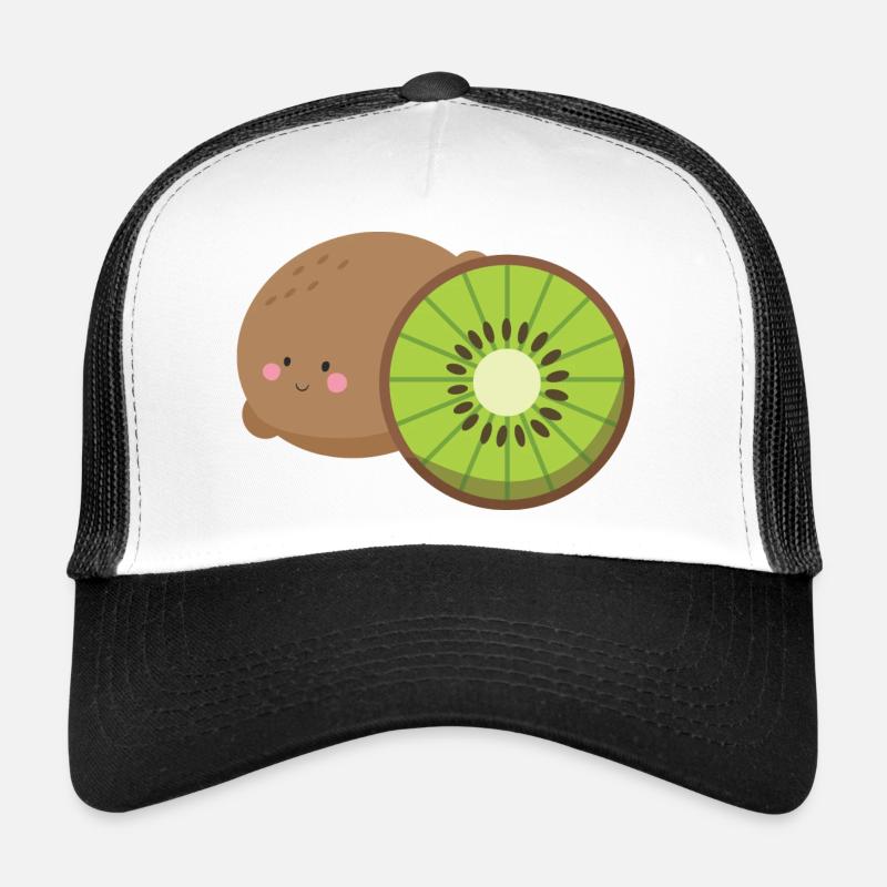 kiwi - Casquette trucker  - blanc/noir