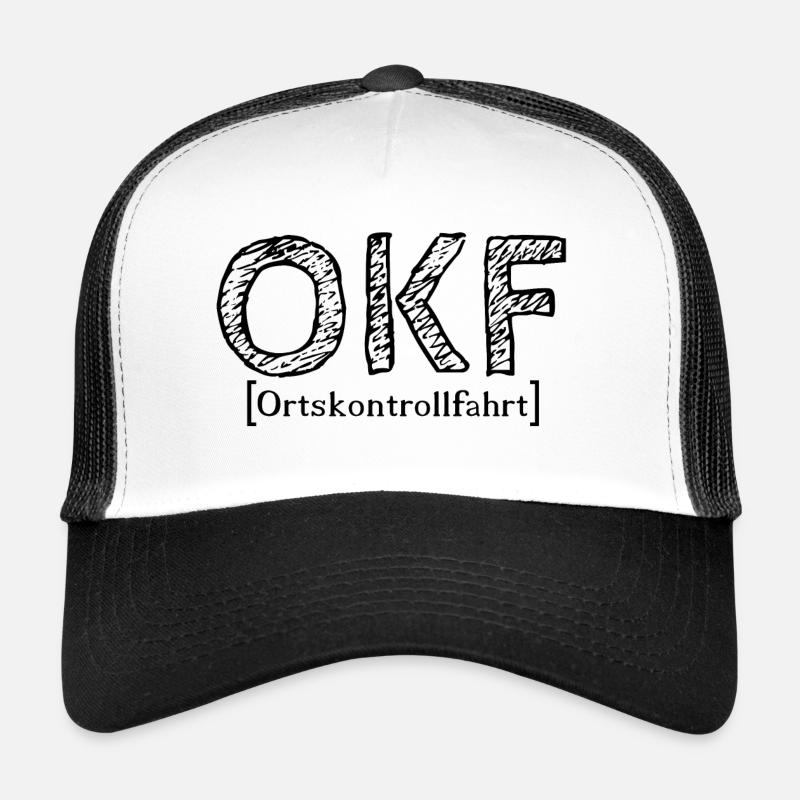 OKF-Ortskontrollfahrt - Trucker Cap - Weiß/Schwarz