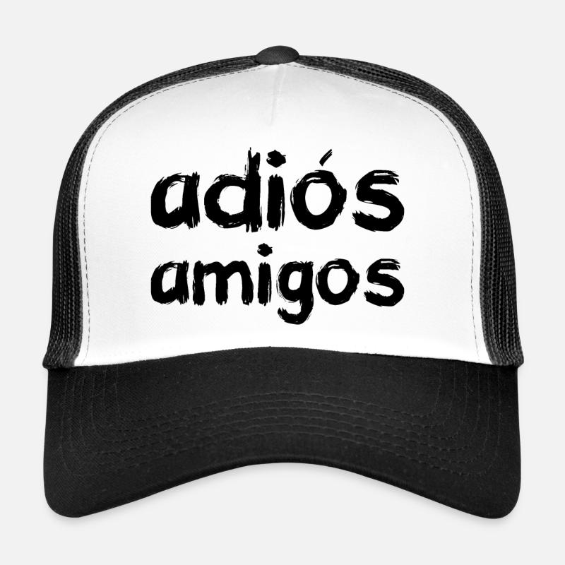 adiós amigos, black Trucker Cap
