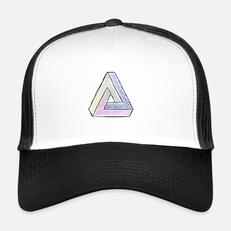 Triangle de Penrose triangle impossible en bande dessinée Casquette trucker 