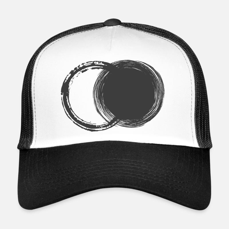 Geometrie - Trucker Cap - Weiß/Schwarz