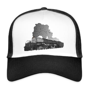 Big Boy steam locomotive X 4014 - Trucker Cap - white/black - Front