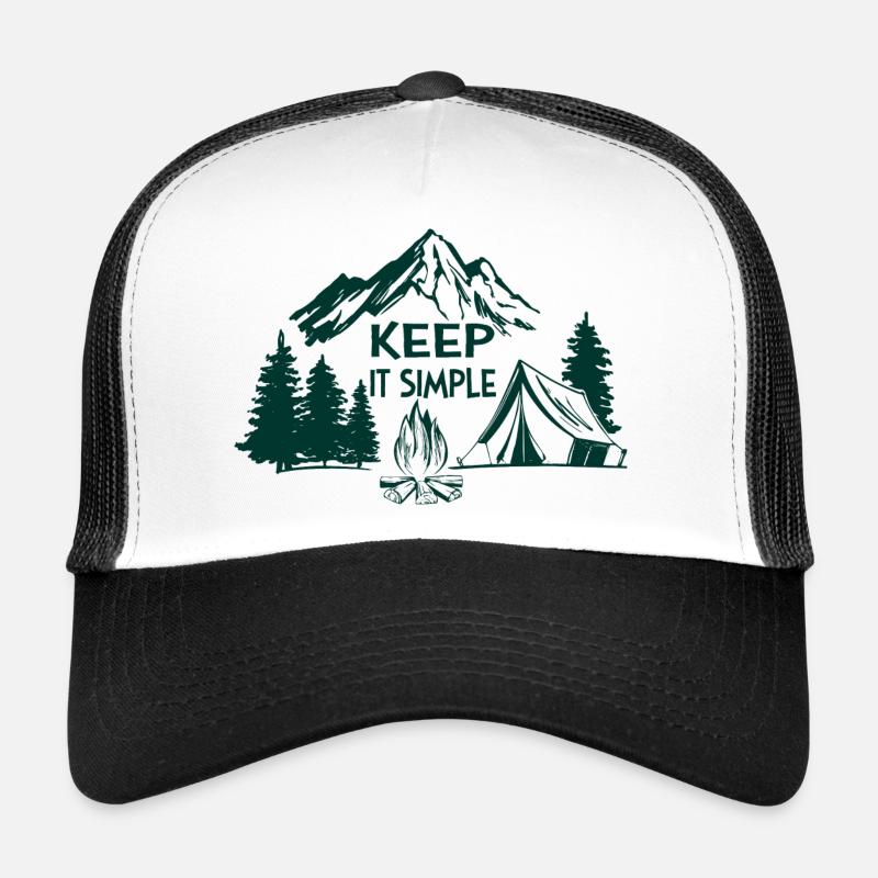 Keep it simple Adventure Hiking Camping Gift Trucker Cap