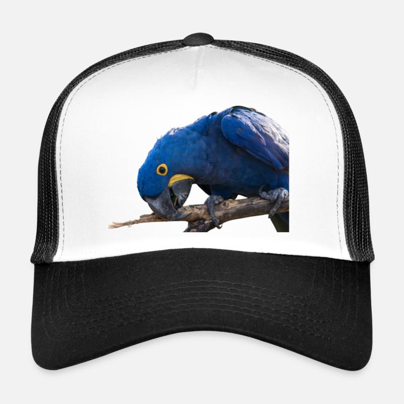 Hyazinth Ara Papagei Gesichtsansicht Trucker Cap