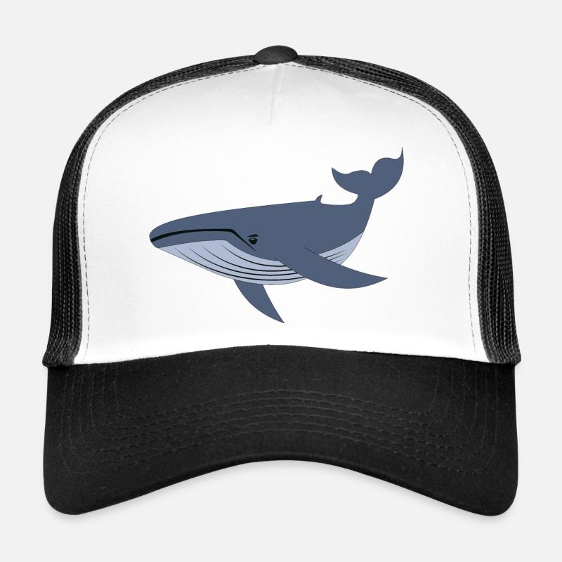 Baleine bleue, baleine Casquette trucker 