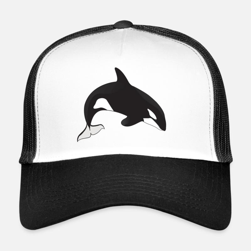 orque - Casquette trucker  - blanc/noir
