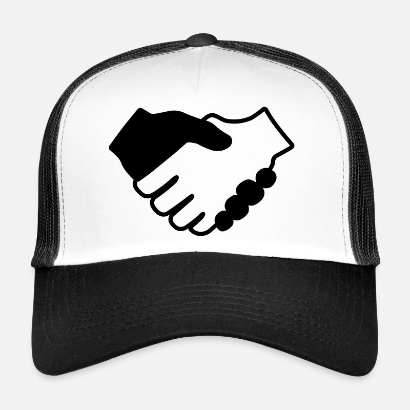 Mains en noir et blanc Casquette trucker 