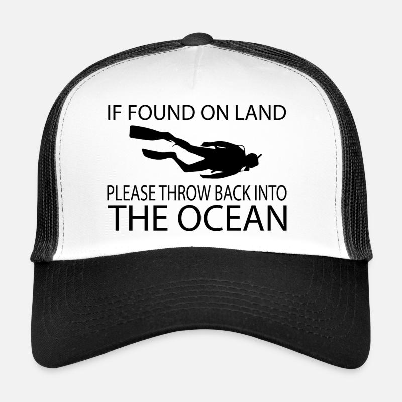 Diving Dive Dive Trucker Cap