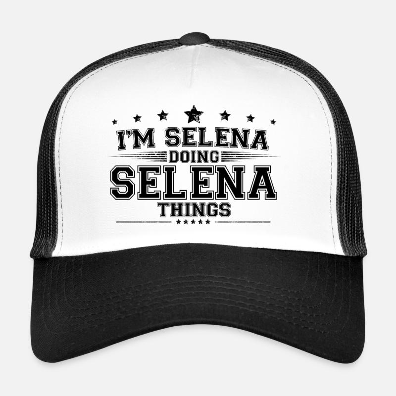 Ich bin Selena, die Selena-Dinge macht Trucker Cap