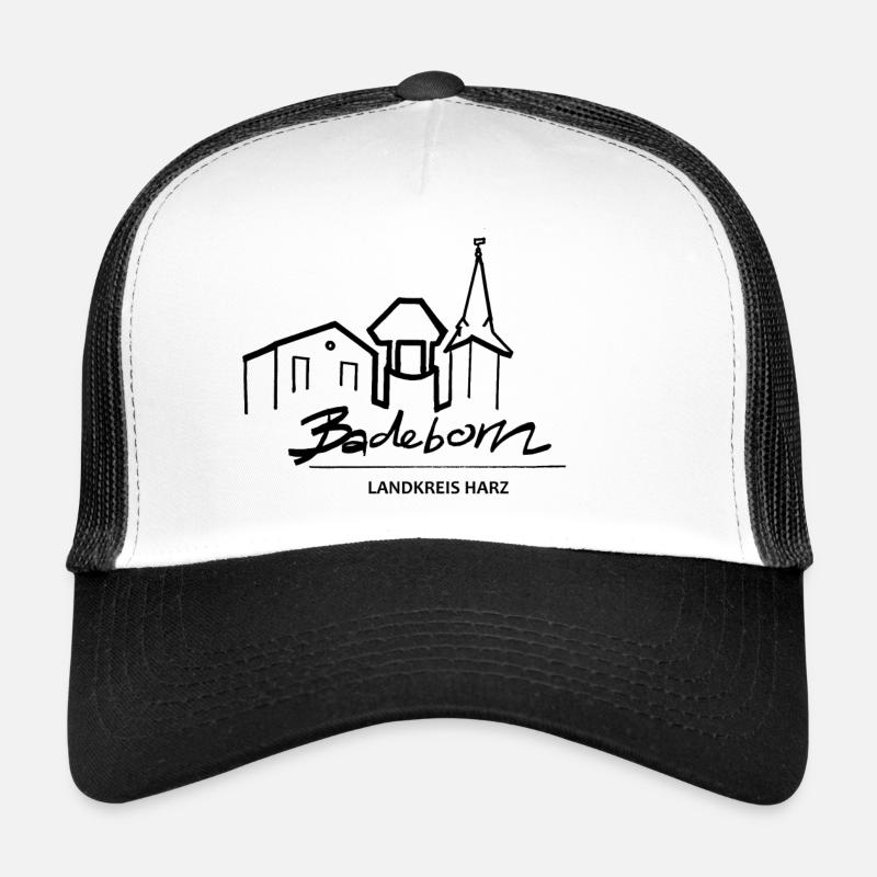 Badeborner Skyline - Trucker Cap - Weiß/Schwarz