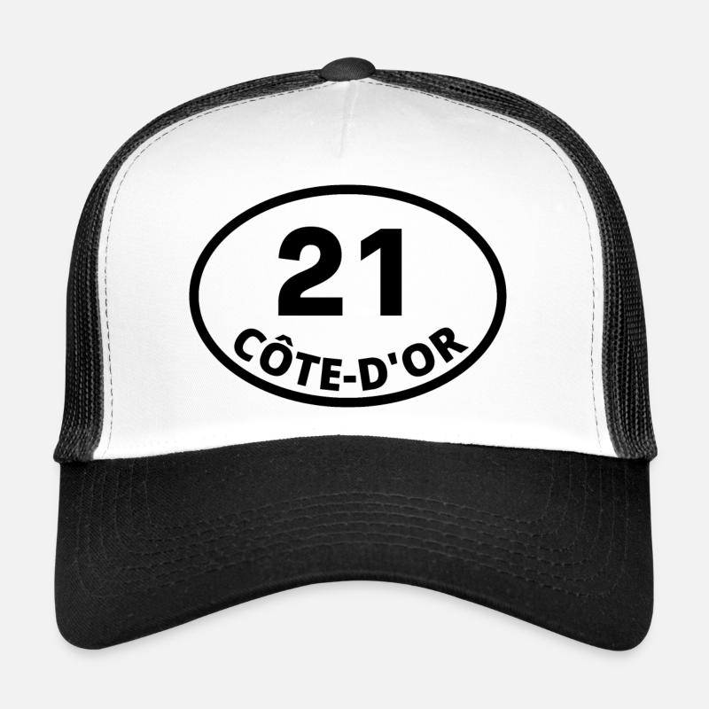 21 côte-d'or - Casquette trucker  - blanc/noir