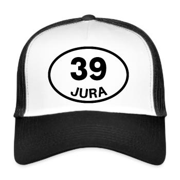 39 jura - Casquette trucker  - blanc/noir - Devant