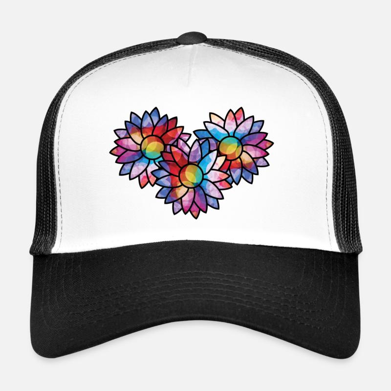 Sunflowers coloured Trucker Cap