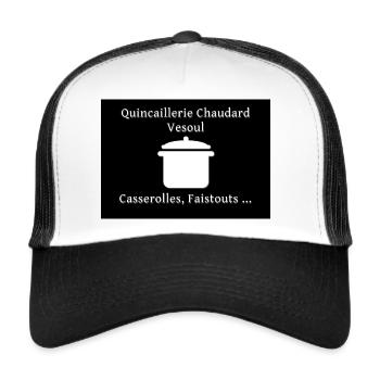 Chaudard Vesoul - Casquette trucker  - blanc/noir - Devant