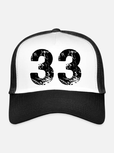33 - Trucker Cap - white/black - Front